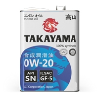 Takayama SAE 0W-20 ILSAC GF-5 API SN 20л