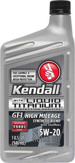 Kendall GT-1 High Mileage 5W-20 0.946л