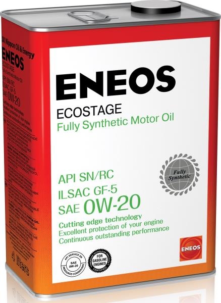 Масло моторное Eneos Ecostage SN 0W-20 4л