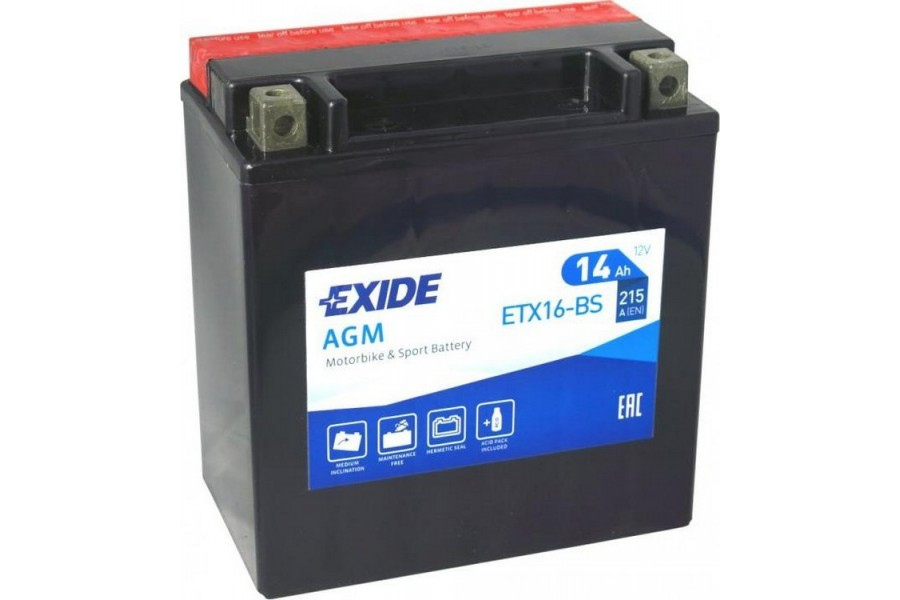 Exide ETX16-BS (14 A/h), 215A L+