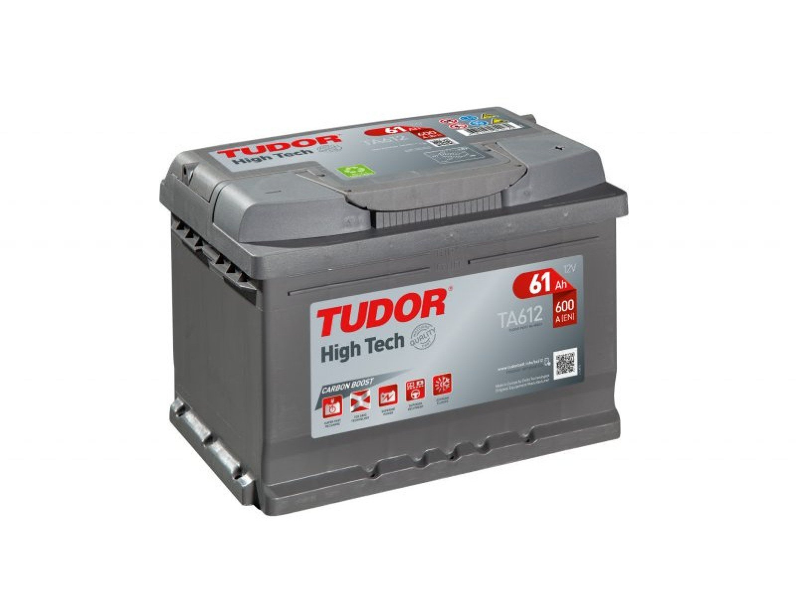 Tudor High Tech TA601 (61 А/ч), 600A R+