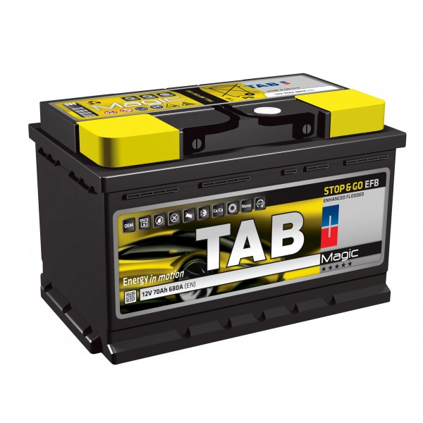 TAB Magic STOP & GO EFB (60 A/h), 580А R+