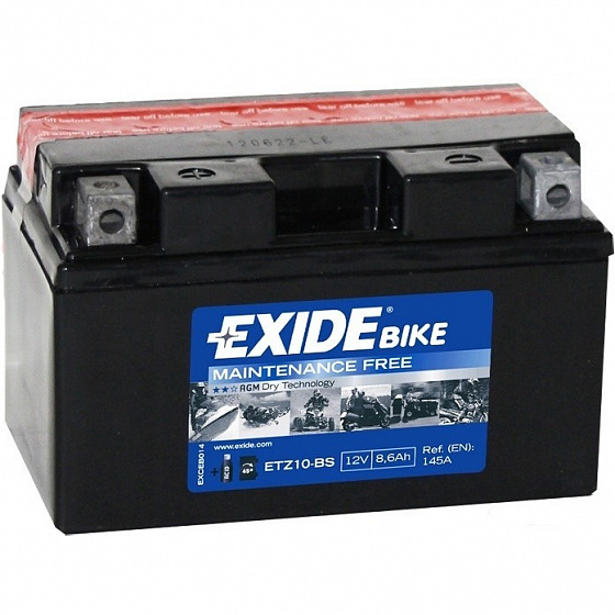 Exide ETZ10-BS (8,6 A/h), 145A L+