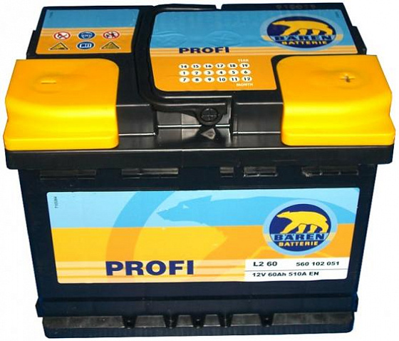 Baren Profi (60 A/h), 510А R+ 7905683