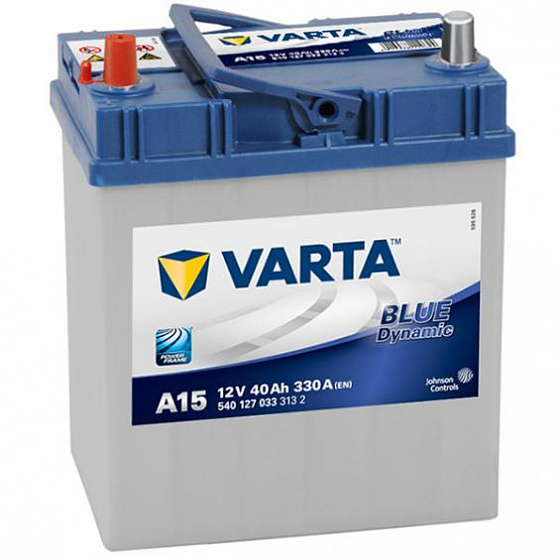 Varta Blue Dynamic Asia A15 (40 А/h), 330A L+ JIS тонкие клеммы (540 127 033)