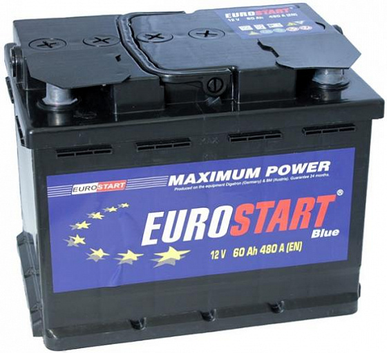 Eurostart Blue (60 A/h), 480А L+