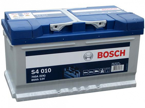 Bosch S4 010 (80 А/h), 740A R+ (580 406 074)