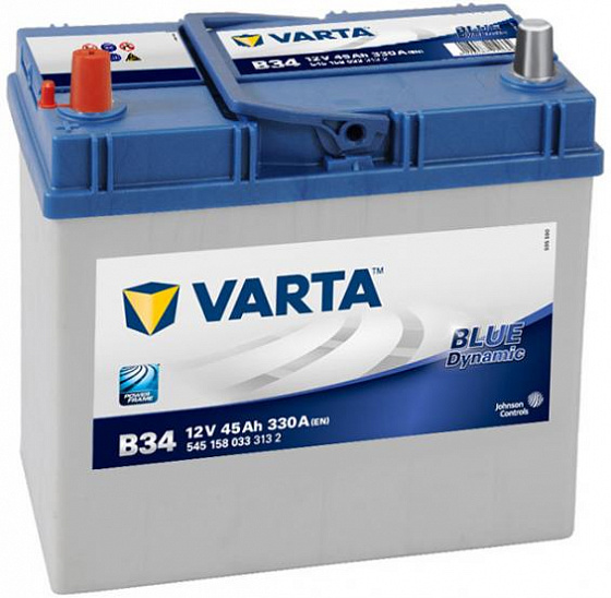 Varta Blue Dynamic Asia B34 (45 А/h), 330А L+ (545 158 033)
