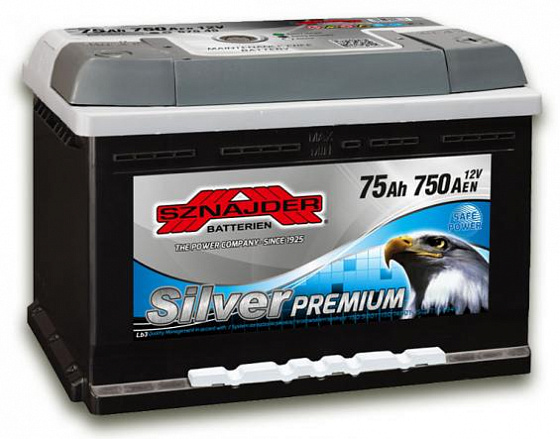 Sznajder Silver Premium (75 A/h), 750A R+