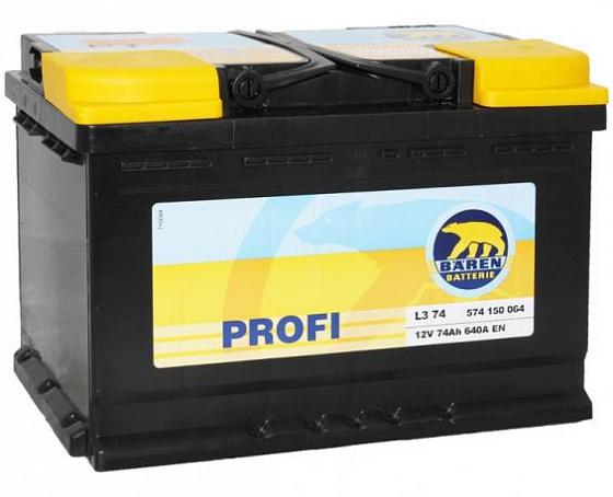 Baren Profi (74 A/h), 640А R+ 7905692