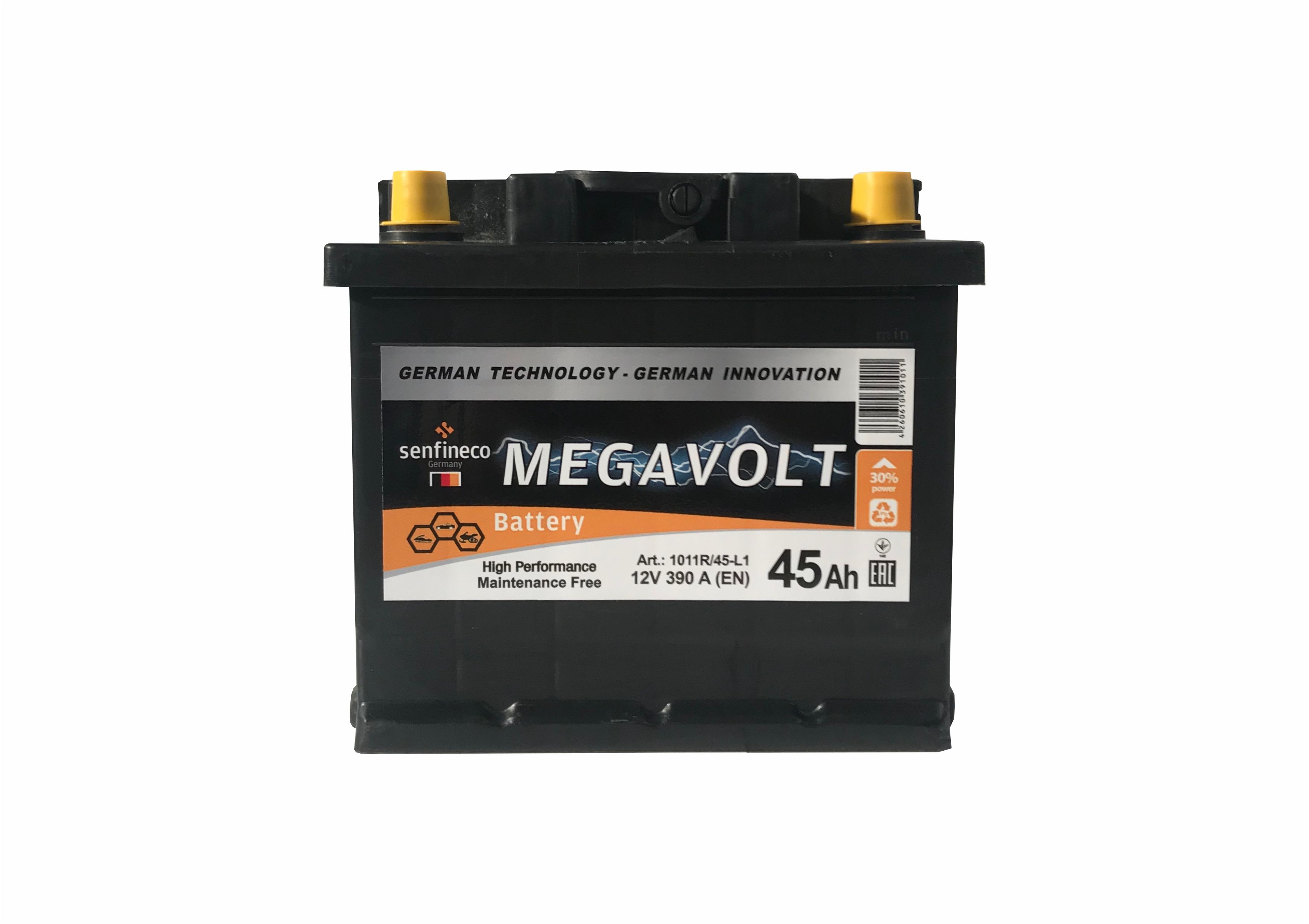 Megavolt 12V R+ (45 А/h)
