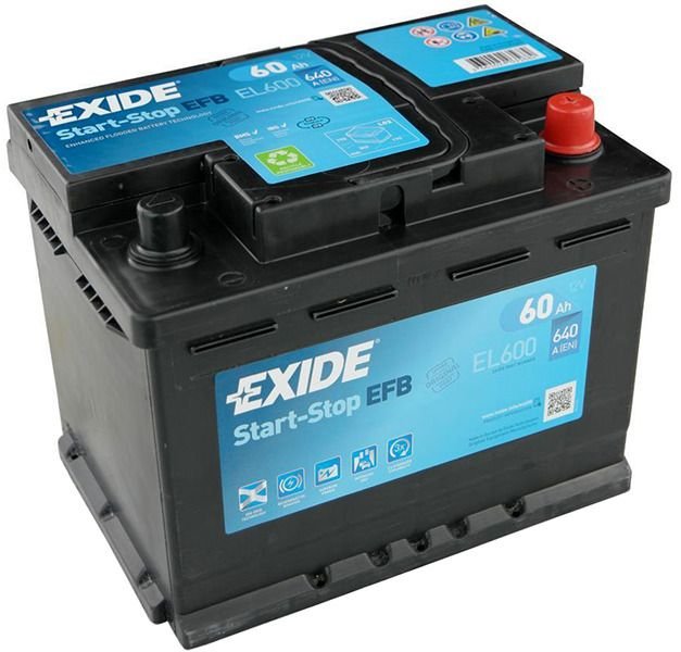 Exide Start-Stop EFB EL600 (60 A/h), 640A R+